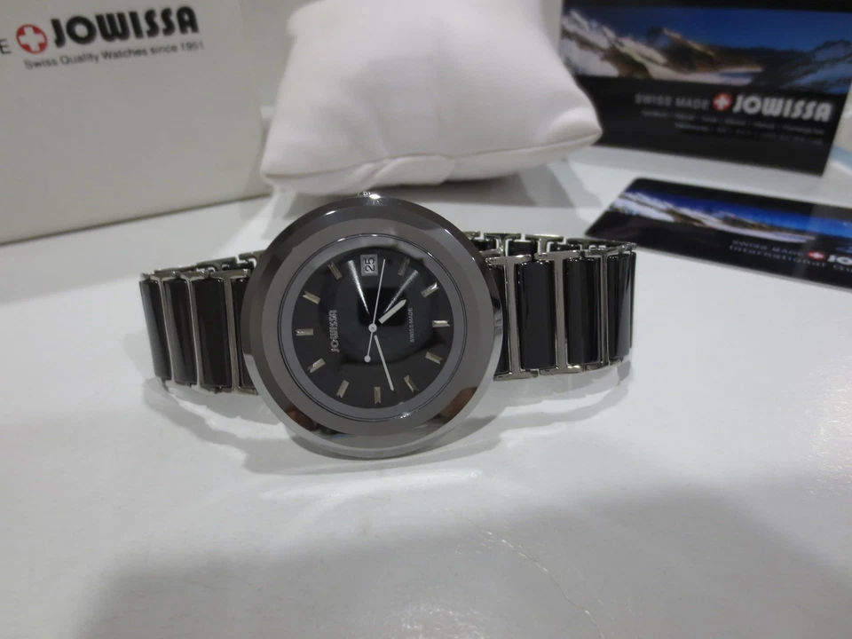 Reloj pulsera Jowissa para mujer J6.043.L Cyclon acero inoxidable esfera negra cerámica Foto 3 de 4