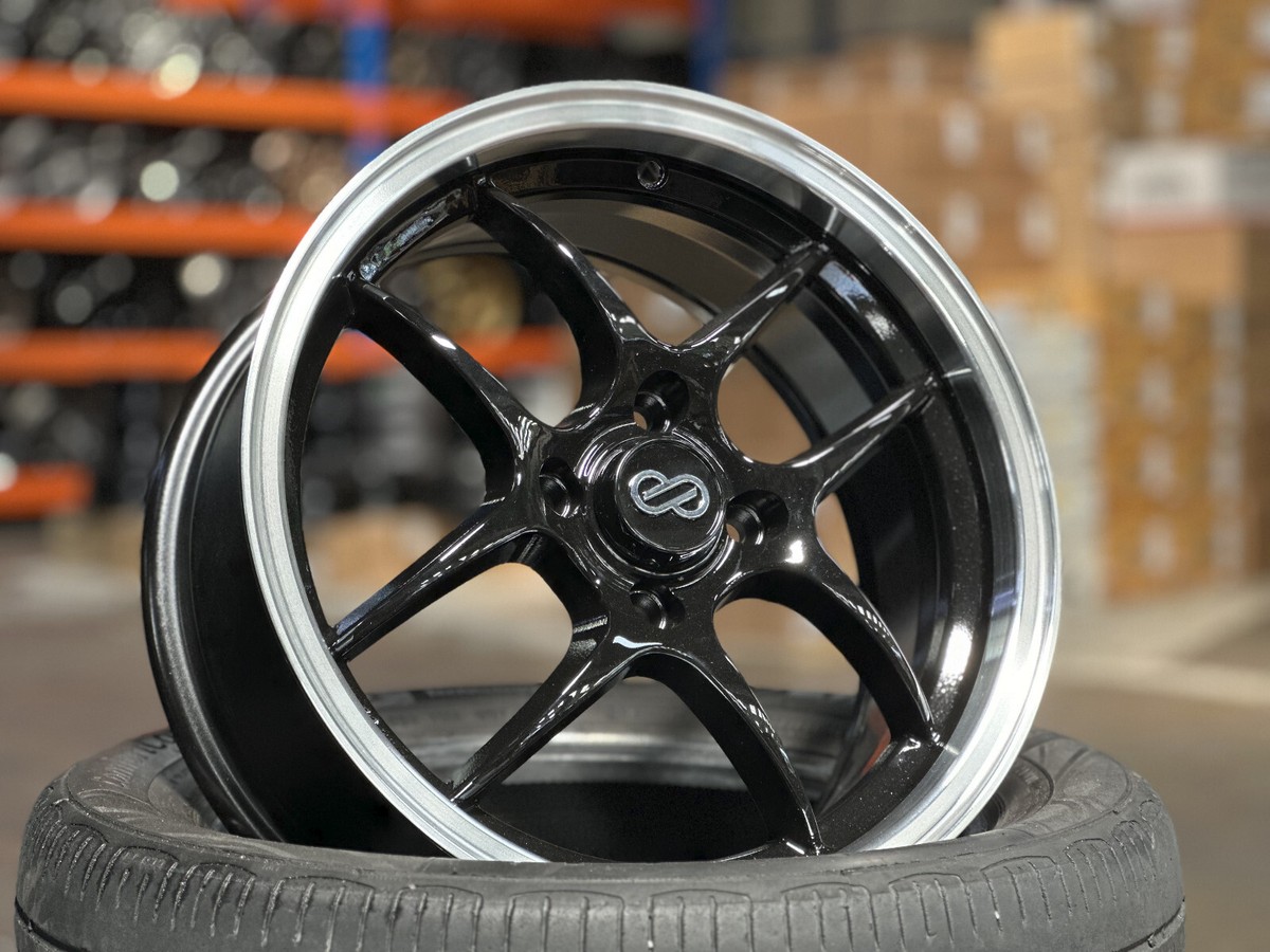 ENKEI CPS 15インチ New 15x6.5 CPS Design BLACK (4 wheel) 4x100 fit HONDA TOYOTA