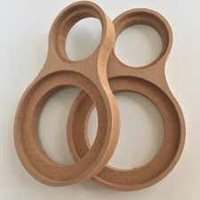 MDF Car Speaker Mounting Spacer 1" 3" Recessed Rings For Tweeter Mid Speaker