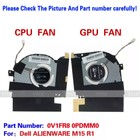 New For Dell ALIENWARE M15 R1 CPU + GPU Cooling Fan Radiator 0V1FR8 0PDMM0