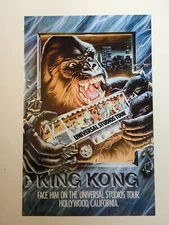Universal Studios Hollywood King Kong Studio Tour Retro Poster 11 x 17 NON GLOSS