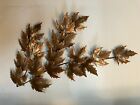 Vtg Mid-Century Copper Patina Metal Maple Leaf Wall Art Sculpture Decor 26x14”
