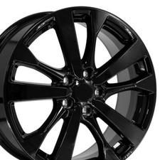 Set4 18x7.5 Gloss Black 62720 Wheels Fits Infiniti Nissan Cars