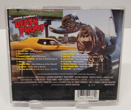 Death Proof Quentin Tarantino's Original Soundtrack CD - Picture 2 of 3