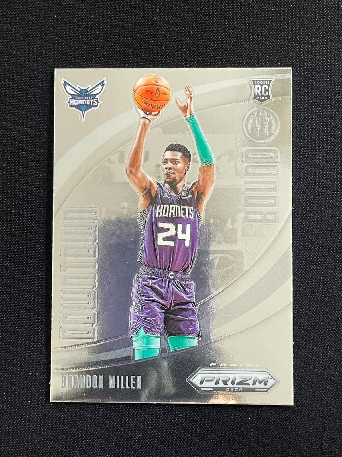 Brandon Miller RC 2023-24 Panini Prizm Deca - Downtown Bound Silver Prizm #14
