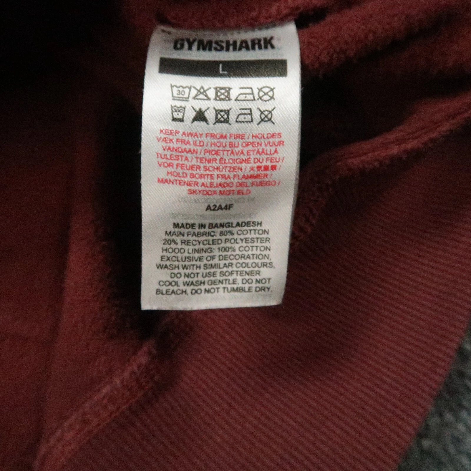 gymshark pullover hooded pockets hoodie