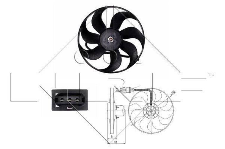 Ventilateur de radiateur pour réparation circuit thermique Golf 4 TDI