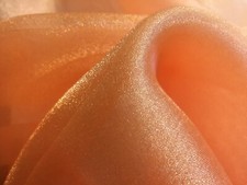 New 45" Wide, Orange Organza Sheer Fabric 1 yd Nice Sheen 6 yd available