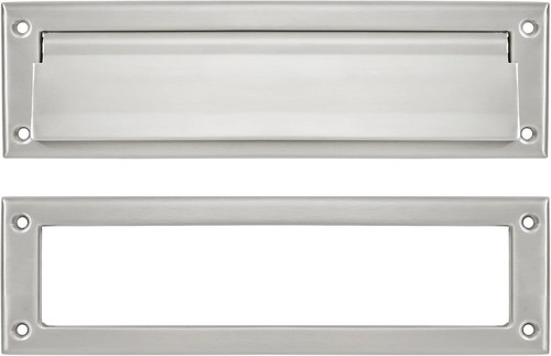 Stylish Water-Resistant 13 Inch Brass Mail Slot with Secure Locking Mechanism - Picture 3 of 6