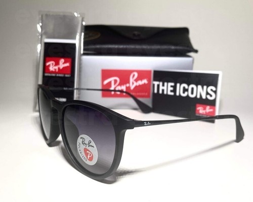 Ray-Ban Erika Polarised Sunglasses Black Gray Gradient Lens RB4171 622/T3 54mm - Picture 4 of 6