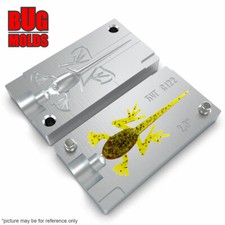 Cebo Hágalo Usted Mismo Molde de Pesca Cebos de Plástico Suave Señuelo Plastisol Bass RealFrog
