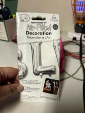 Anagram Letter "L" Silver Minishape 16" Foil Balloon New 