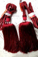 2 Cord Bead Tassel Drapery Tiebacks Better Homes & Gardens Red Paprika