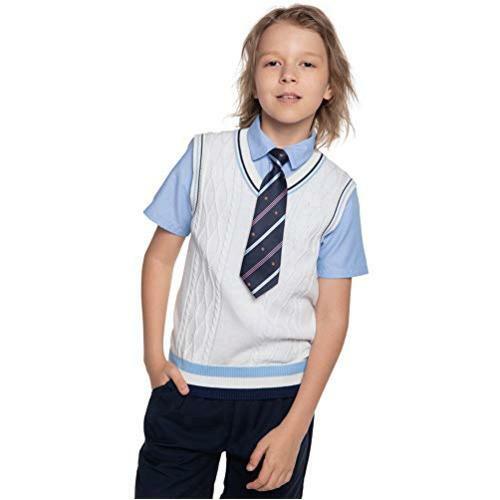 Boys' Sweater Vest V-Neck Unisex School 