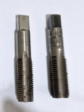 Goliath & Warrior 1/4" 19tpi BSPF Starter and Bottoming Tap Set HSS GRD