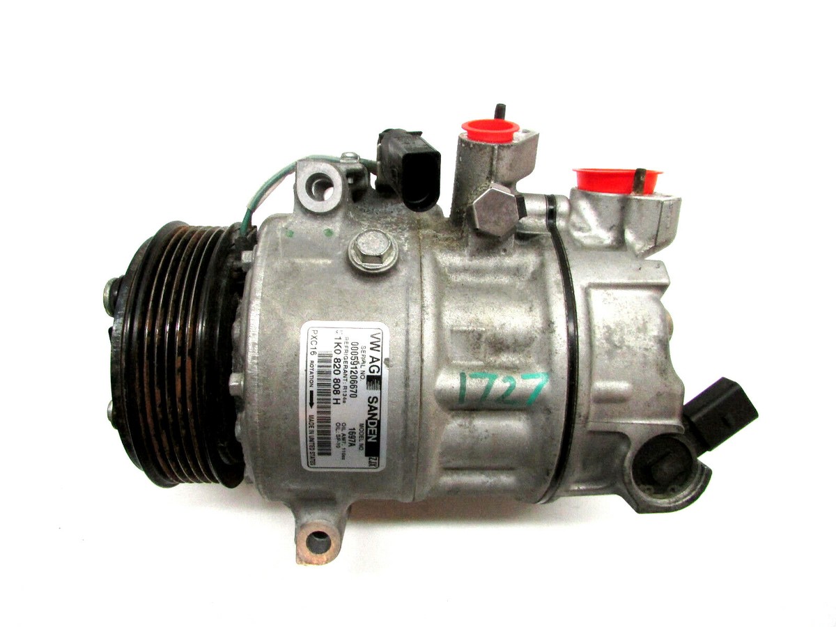 2016 VW JETTA BEETLE PASSAT AC AIR COMPRESSOR 1K0 820 808 H 2016 VW JETTA BEETLE PASSAT AC AIR COMPRESSOR 1K0 820 808 H