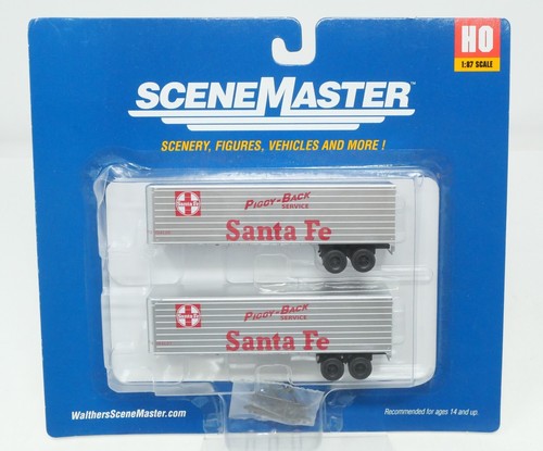 Remolque Walthers SceneMaster 949-2401, Santa Fe lado flauta 35' paquete de 2, escala HO | Zustand: New