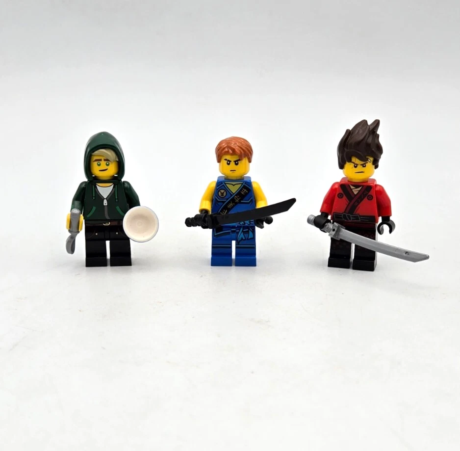 LEGO Ninjago - Minifigura Ninja Jay Kai Lote x3 71019 Serie de Películas Lloyd Garmadon Foto 2 de 4