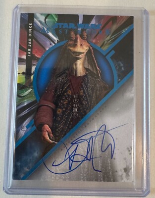 Ahmed Best as Jar Jar Binks 2022 Topps Star Wars Masterwork Autograph Card 38/99
