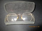 Antique Wire Frame Glasses With Travel Case 1880s Collector Gift