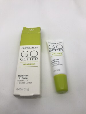 Formula 10.0.6 Go Getter Vitamin E Multi-Use Lip Balm Rosehip Oil Cocoa Butter 