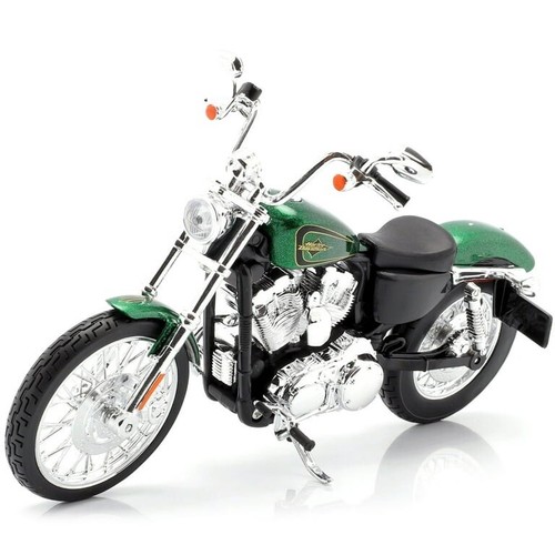 Maisto Originale Harley Davidson Custom 2013 XL 1200V Settantadue 1:12 Verde - Foto 6 di 11