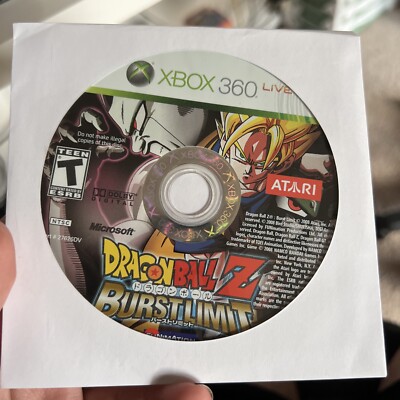 Dragon Ball Z: Burst Limit (Microsoft Xbox 360, 2008) Disc Only  742725276260|