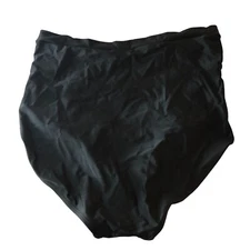 Shapermint High-Waisted Control Bikini Bottom Ruched Black XL NWOT