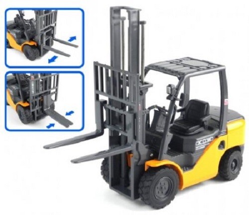 Diecast Forklift Truck 1:20 Scale Material Handling Vehicle Model Collectable - Afbeelding 22 van 23