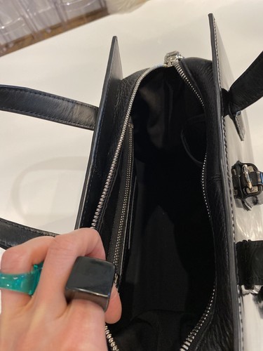 Alexander Wang Small Pelican Handbag Black Patent Excellent Condition - Picture 12 of 24
