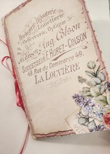 Junk Journal Blank Booklet "POETRY 2" Prose Journal Diary LG 8.5"x5.5" 40pgs