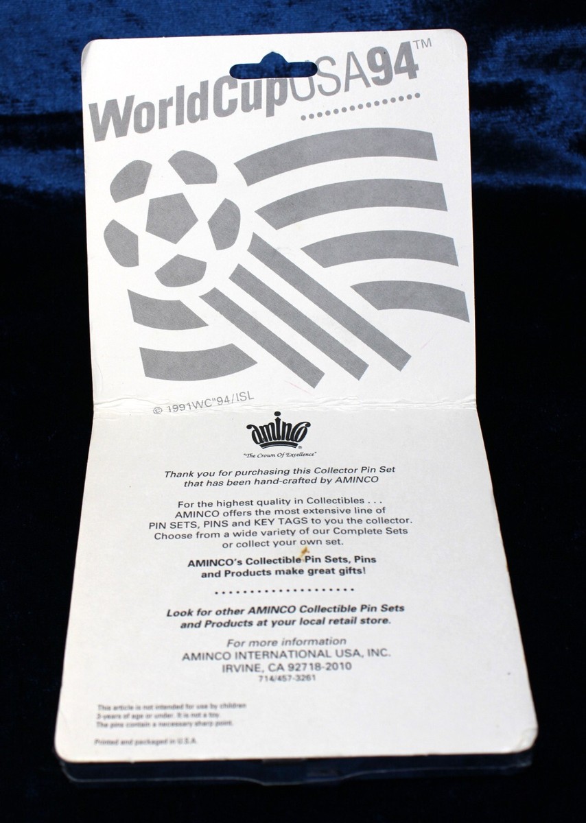 USA 1994 FIFA World Cup Official 6-Piece Pin Set by Aminco
