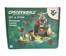 Cpstoyworld Cretaceous Period's Toyworld DIY & Stem Dinosuar Scene Model, New