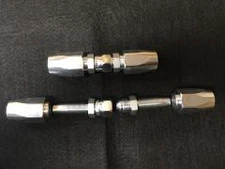 2 Hydraulic 1/4" Hose Field Repair Kit Reusable Union 2 Wire Car Carrier Fitting