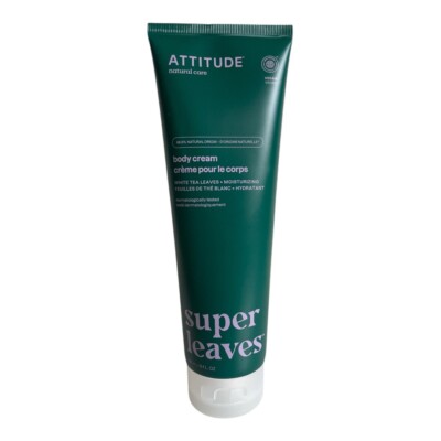 Attitude Natural Care Super Leaves Body Cream White Tea Leaves 8 fl oz Sealed