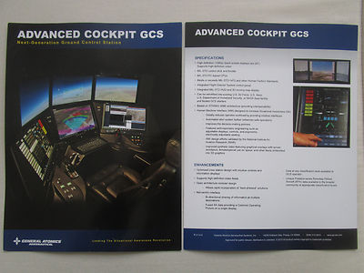 2015-17 GENERAL ATOMICS AERONAUTICAL ADVANCED COCKPIT GCS GROUND CONTROL STATION