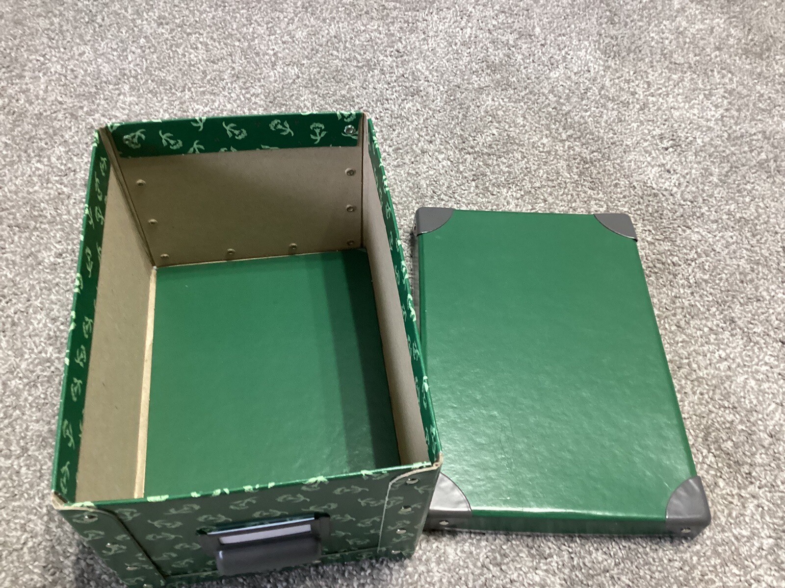 Ikea Storage box with lid,green, 25x17x 15 cm eBay