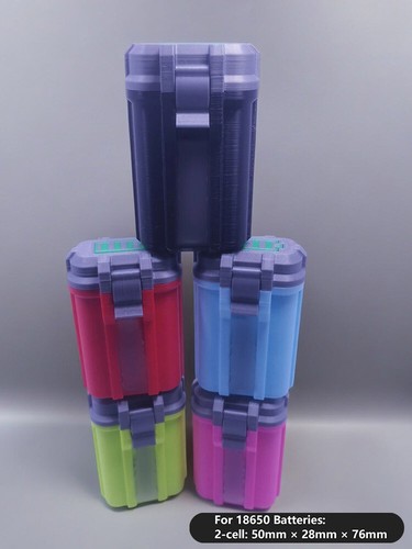 Multicolor Tactical Battery Storage Box Holder for 18650/21700 Battery Organiz1v - Picture 16 of 26