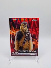 2024 Topps Chrome Star Wars Chewbacca Red RayWave SP Refractor 107 SHIPS ASAP 