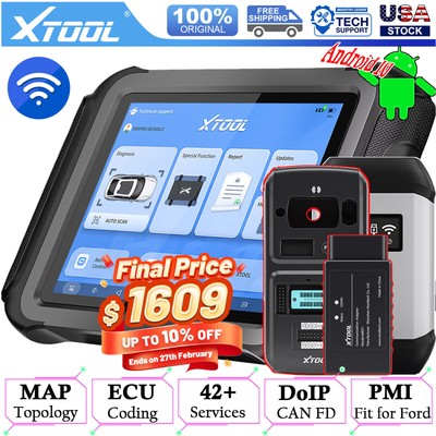 XTOOL Scanner D9SPRO KC501 M822 Car Coding Bidirectional Diagnostic Tool Kit Set
