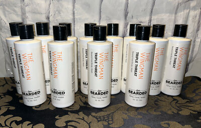 12 Packs, Live Bearded Beard / Hair / Body Wash - The Wingman Triple Threat 8 oz