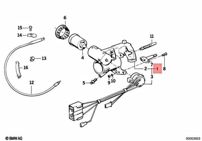 Genuine BMW E24 628CSi 635CSi M6 M635CSi Coupe Steering Lock  