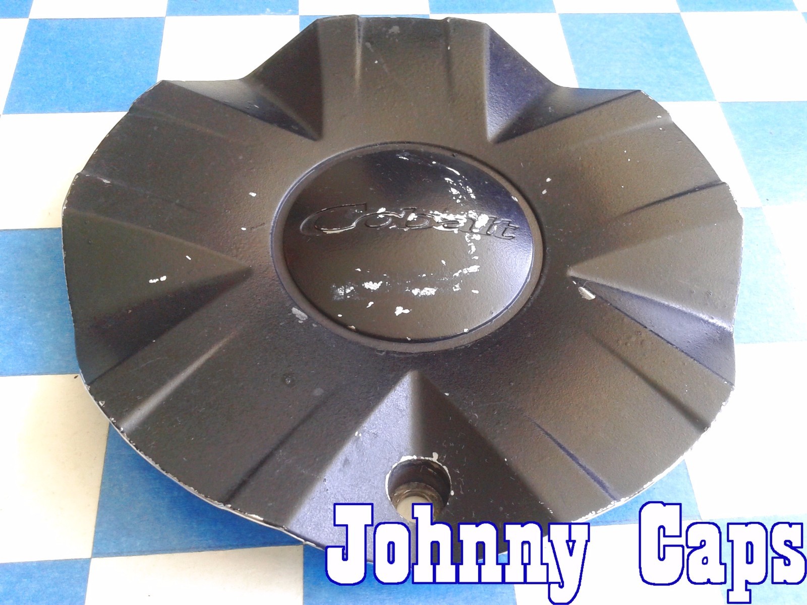 COBALT Wheels [42] PAINTED BLACK Center Caps # STW-188-1 Custom Wheel Cap (1)