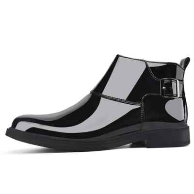 Men Classic Ankle Boots Leather Waterproof Short Boots High-top Formal Sneakers