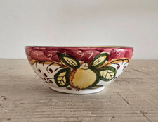 Vintage Ciotola Coppetta Tazza in Ceramica Dipinta a Mano