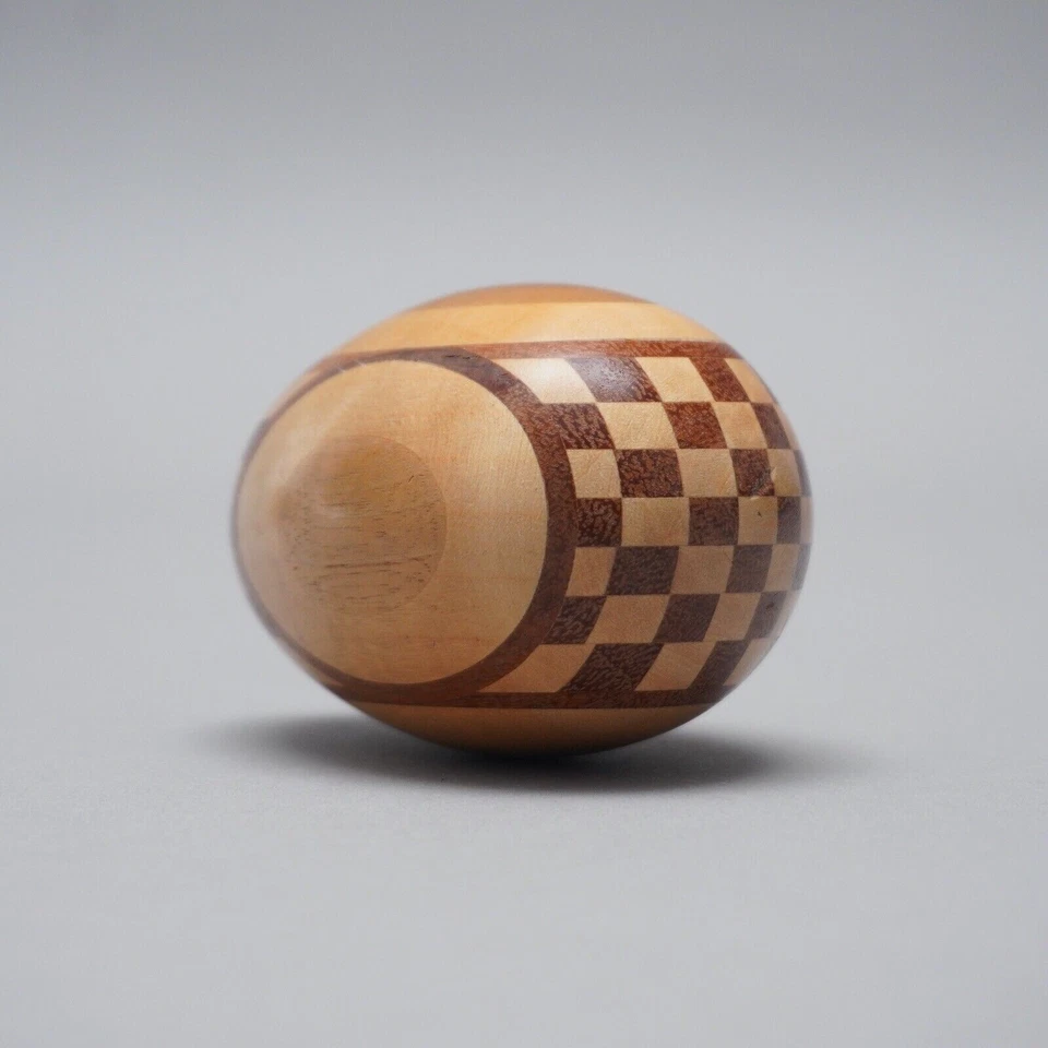 Lot oeufs à repriser anciens en bois art populaire couture - Photo 3/4