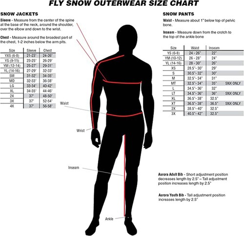 Fly Racing SNX Pro Snow Jacket/Bib Combo - Red/Black - X-Large Tall - Bild 6 von 6