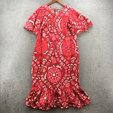 Rhode Maxi Dress Womens 28 Multicolor Floral Bell Sleeves Pull On Casual New