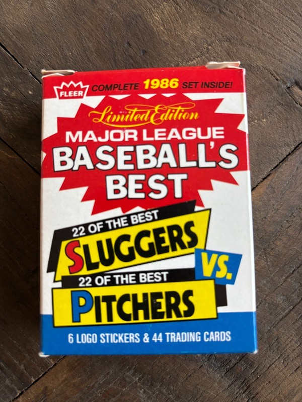 1986 Fleer Major League Baseball’s Best Sluggers vs. Pitchers Complete Set 1-44