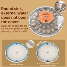 30 Eggs Incubator With Automatic Egg Turning Humidity Control Temperature IZCX